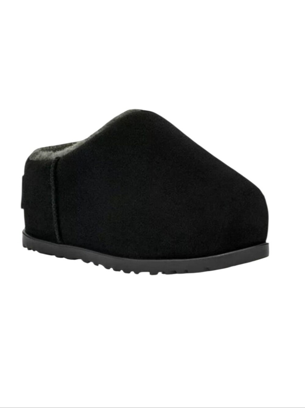 UGG Pumped Slides Black 8 1158215 Suede New - Picture 2 of 9
